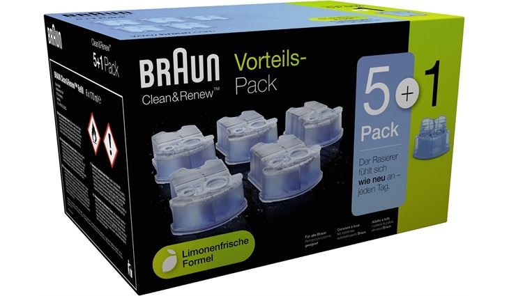 Braun CCR5+1 Reinigungskartuschen (6-er Pack)