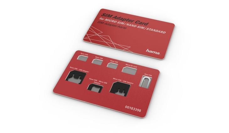 Hama SIM-Karten-Adapter, 5-teiliges Set